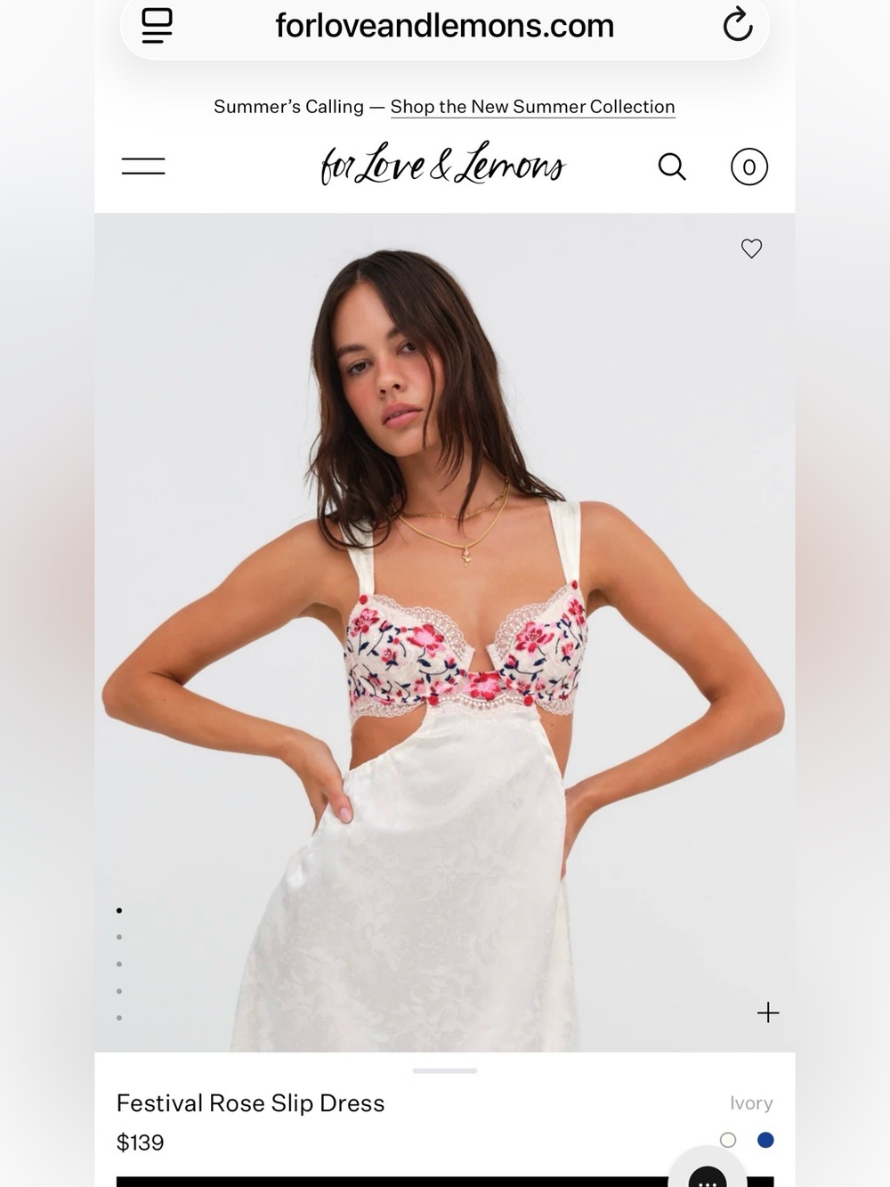 For Love & Lemons lingerie